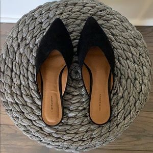 Black Suede Mules (7.5)